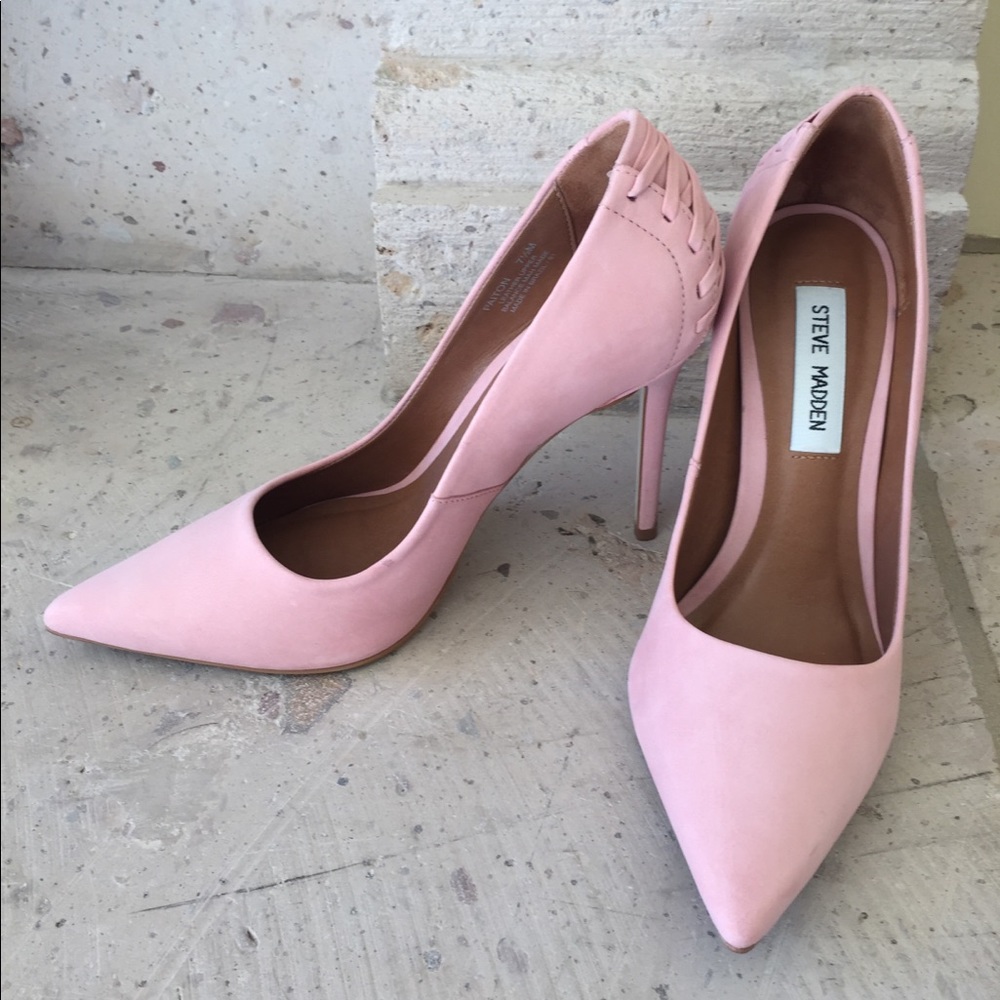 Steve Madden Suede Pink Pumps